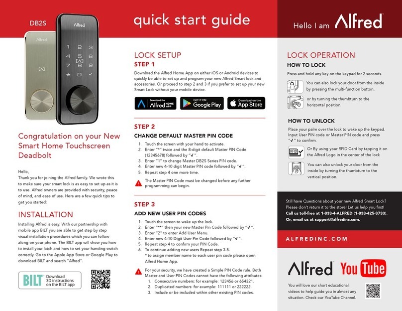 Alfred DB2S quick start guide