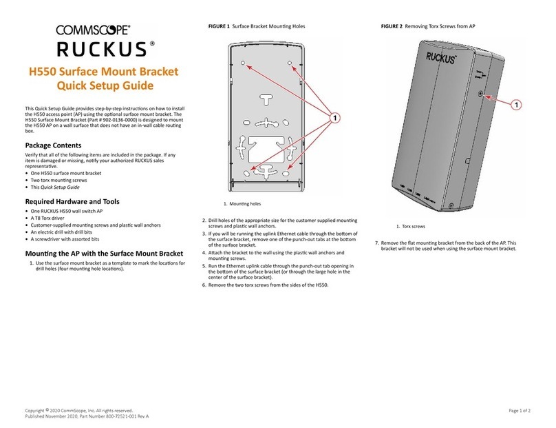 CommScope RUCKUS H550 Quick setup guide
