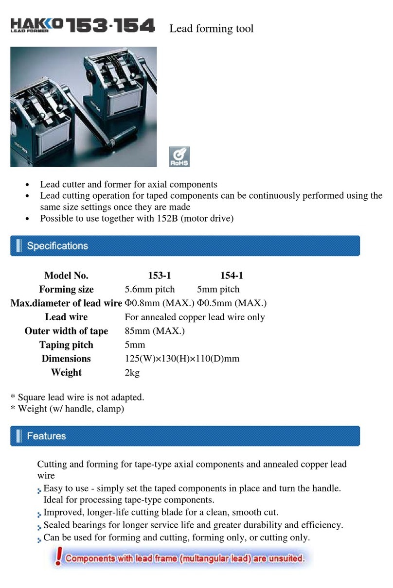 Hakko Electronics 153-1 User manual