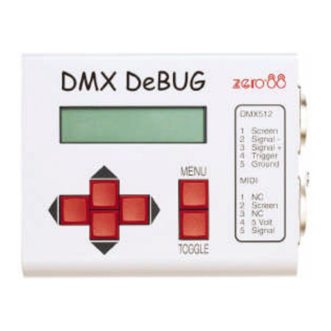 Zero88 DMX DeBug User manual