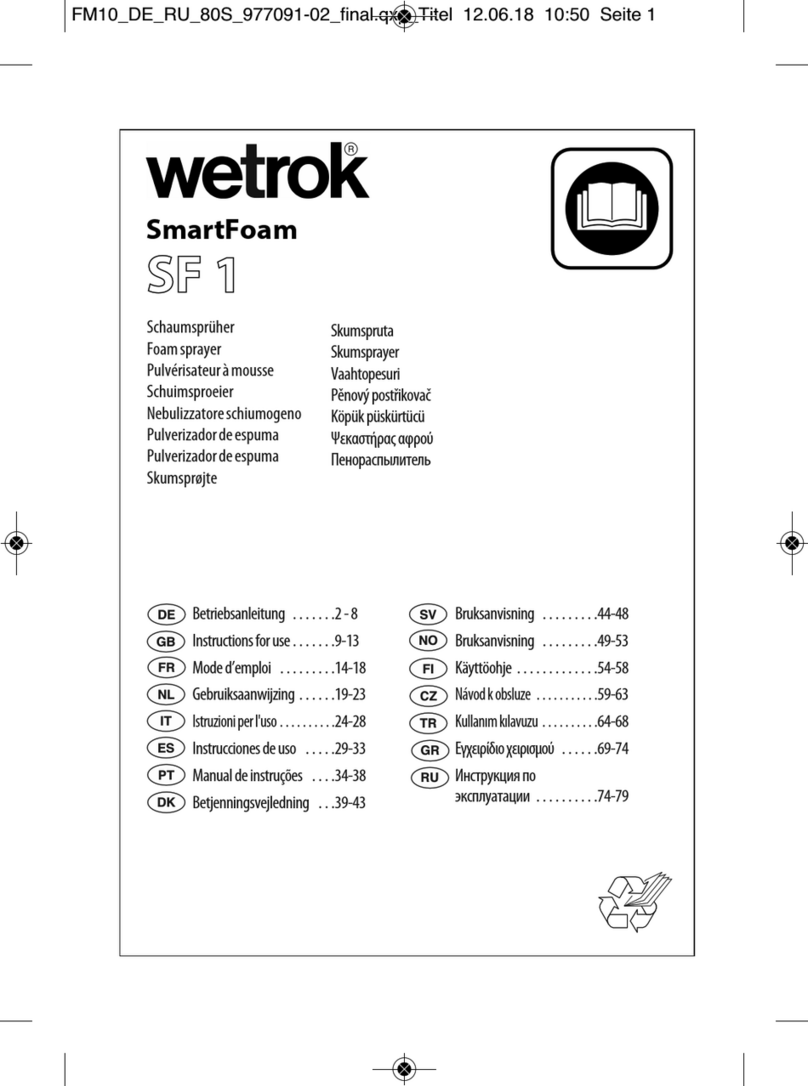 Wetrok SmartFoam SF 1 Instructions for use