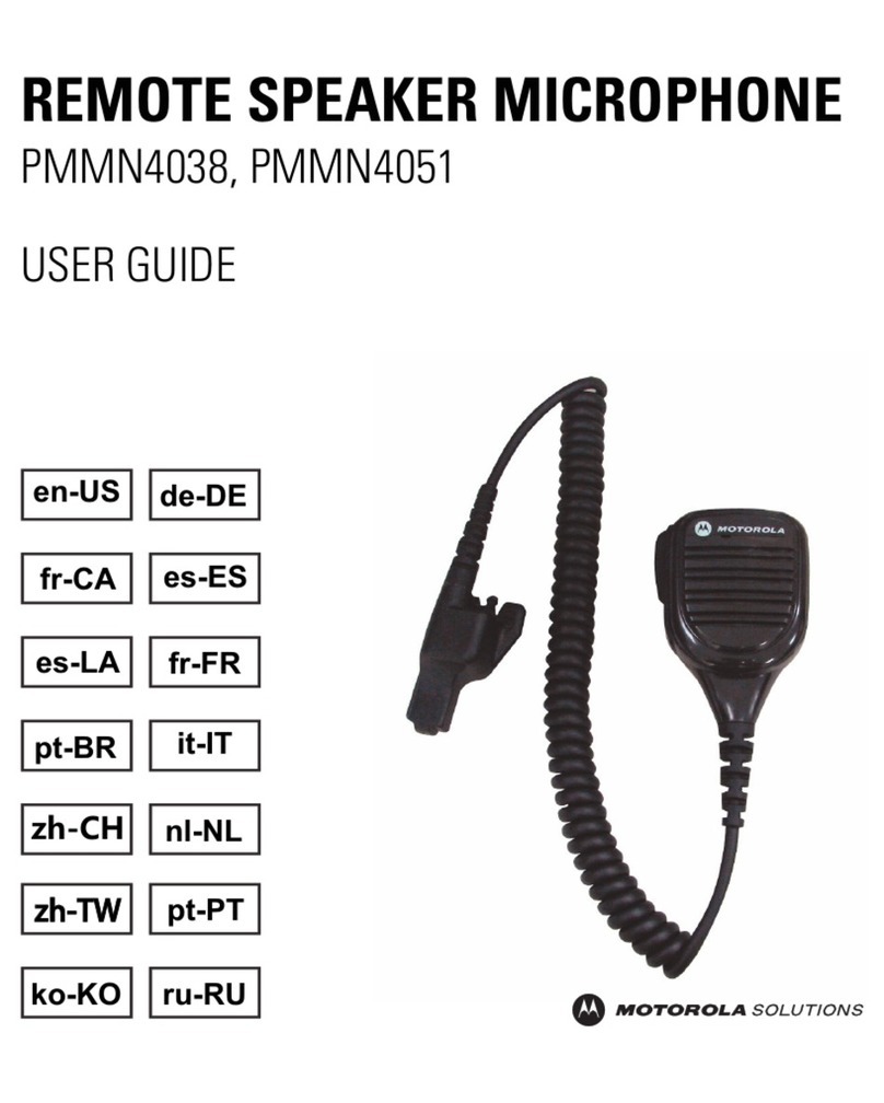 Motorola solutions PMMN4038 user guide