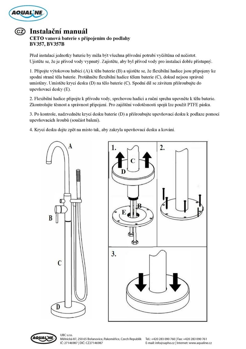 Aqualine CETO BV357 installation manual