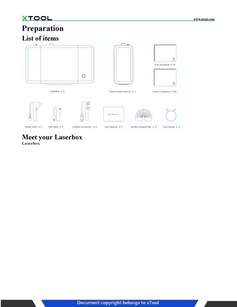 Xtool Laserbox Pro User manual