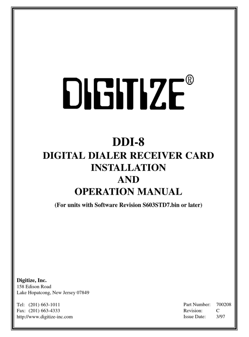 DIGITIZE DDI-8 Installation and operation manual