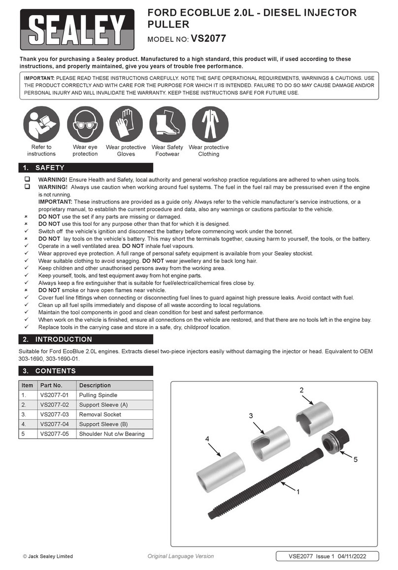 Sealey VS2077 User manual