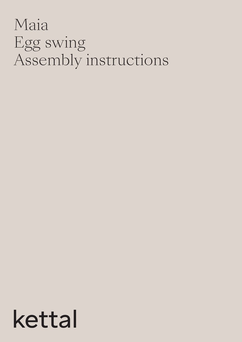 Kettal Maia Egg swing Assembly instructions