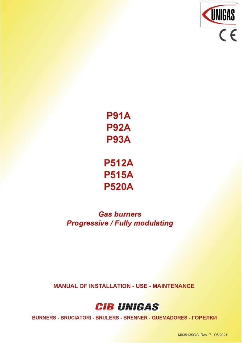 Unigas P91A Operating manual