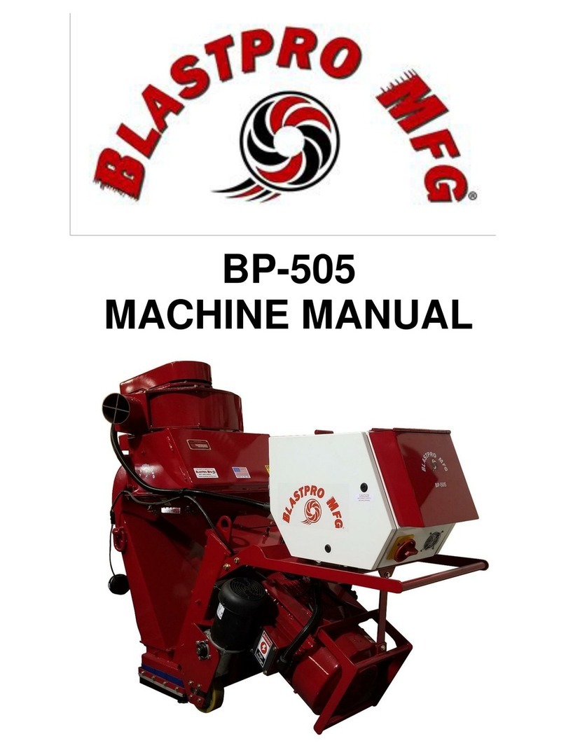 BlastPro BP-505 Machine manual