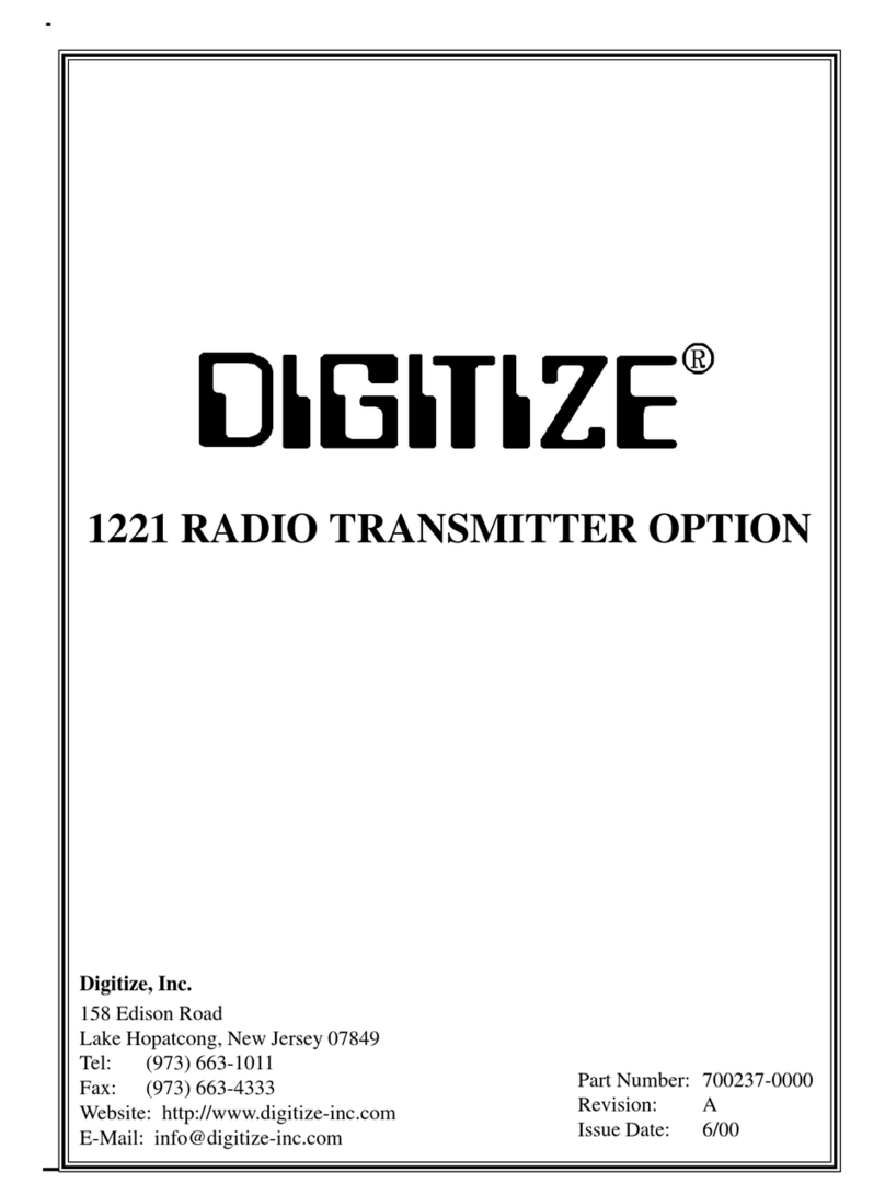 DIGITIZE 1221 quick start guide