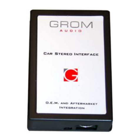 GROM Audio GROM-IPOD V2 Adapter Installation and operating instructions