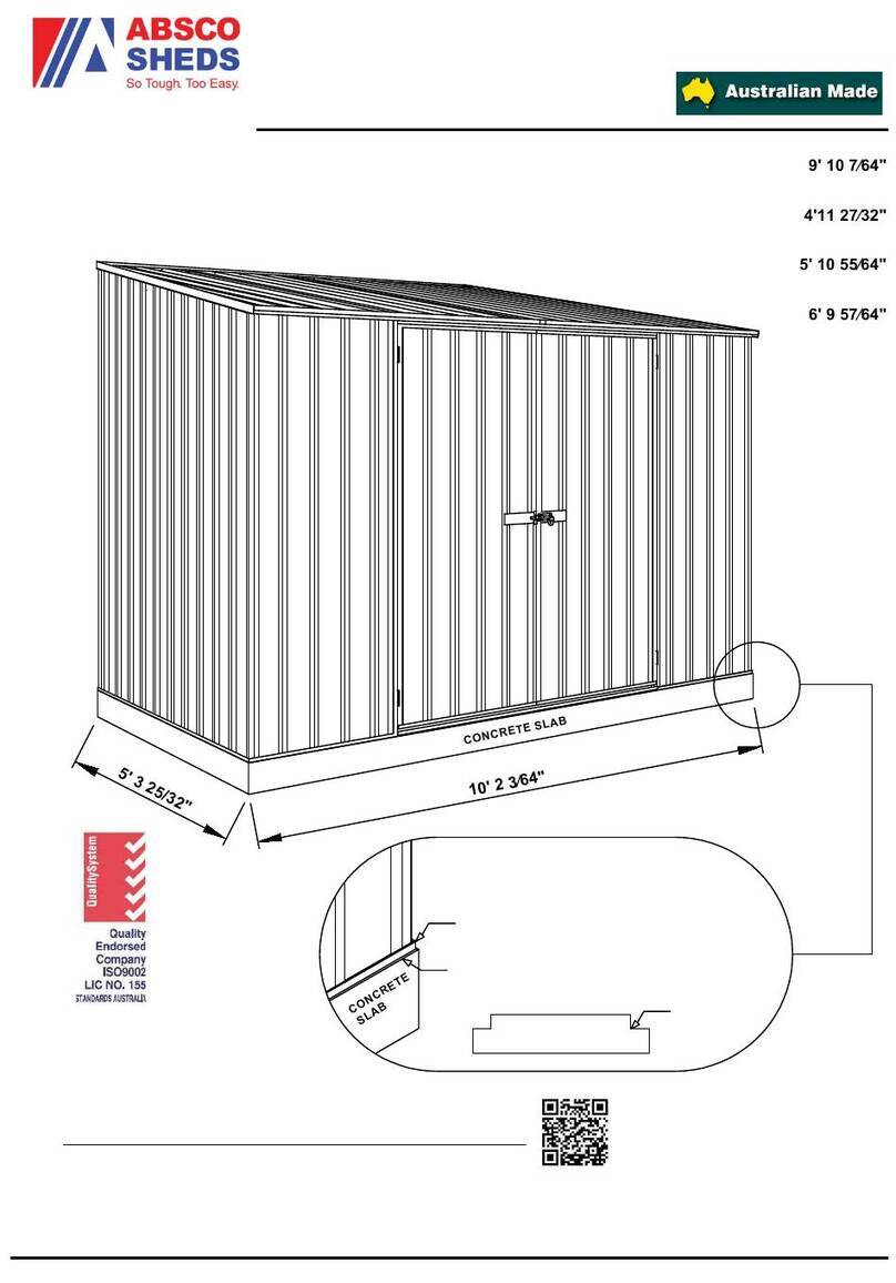ABSCO SHEDS J30152S Assembly instructions ABSCO SHEDS J30152S Assembly instructions