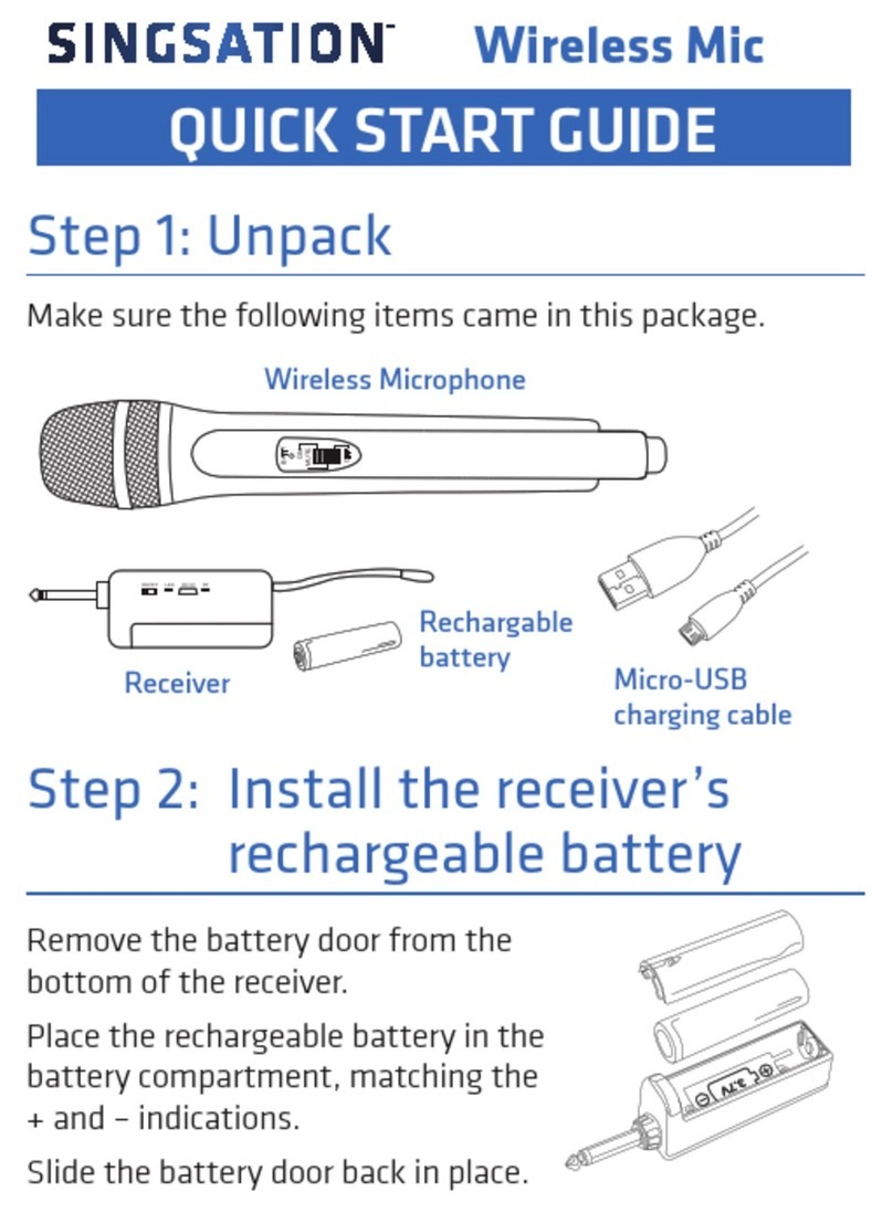 Singsation MIC200 quick start guide