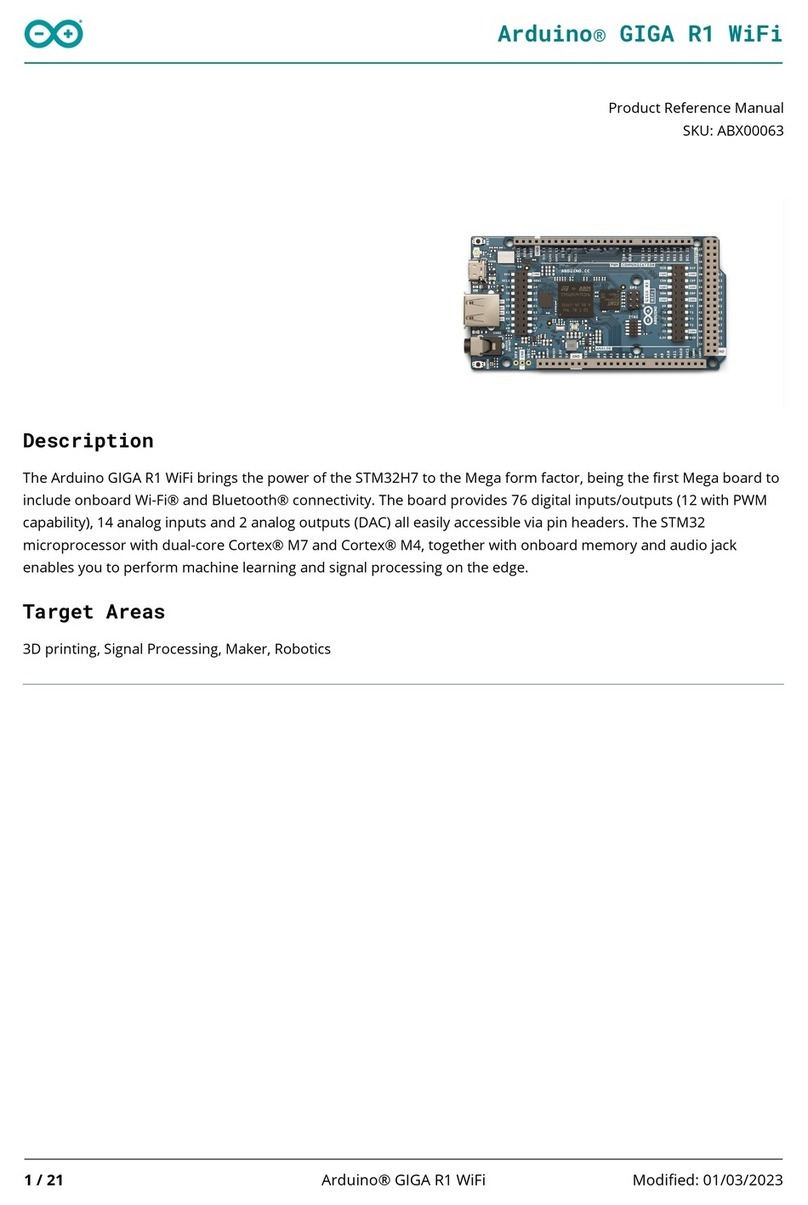 Arduino GIGA R1 WiFi Product reference manual