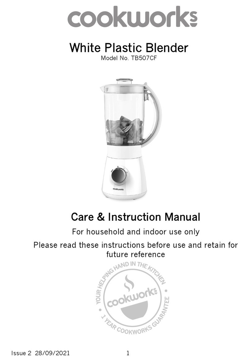 Cookworks TB507CF Care & instruction manual
