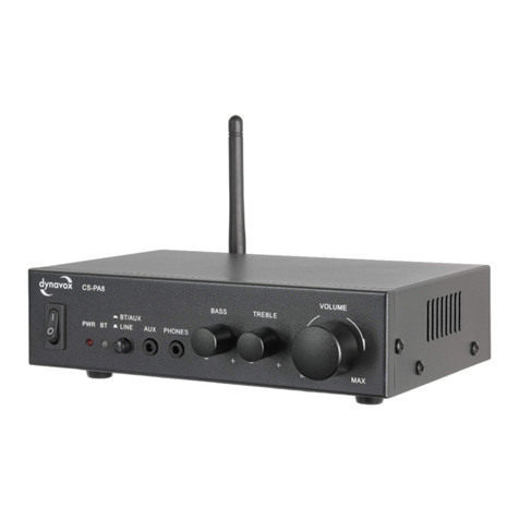 DynaVox CS-PA8 User manual