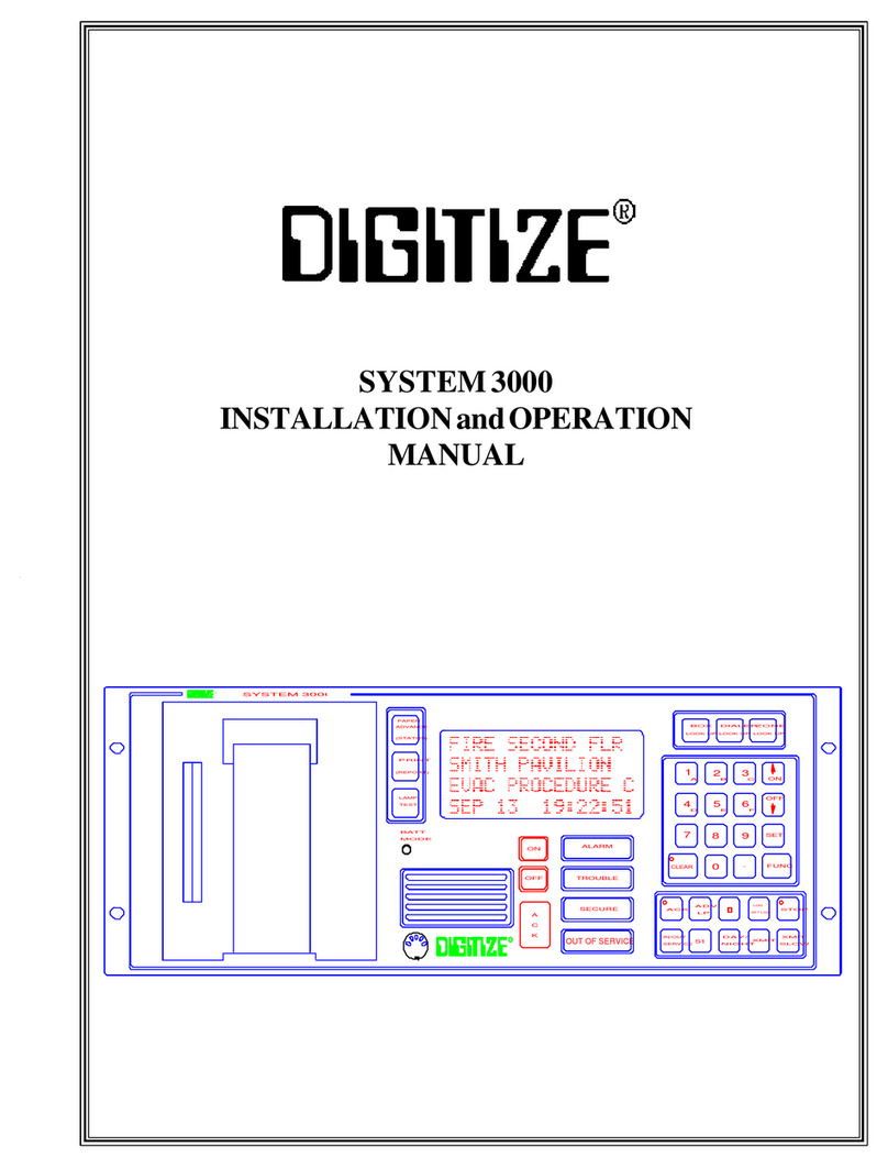 DIGITIZE System 3000 User manual