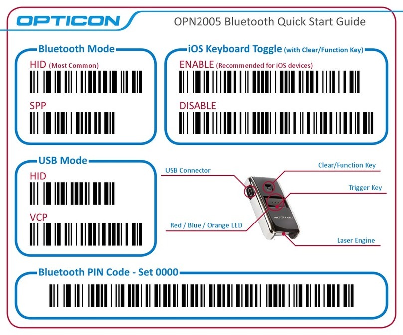 Opticon OPN2005 quick start guide