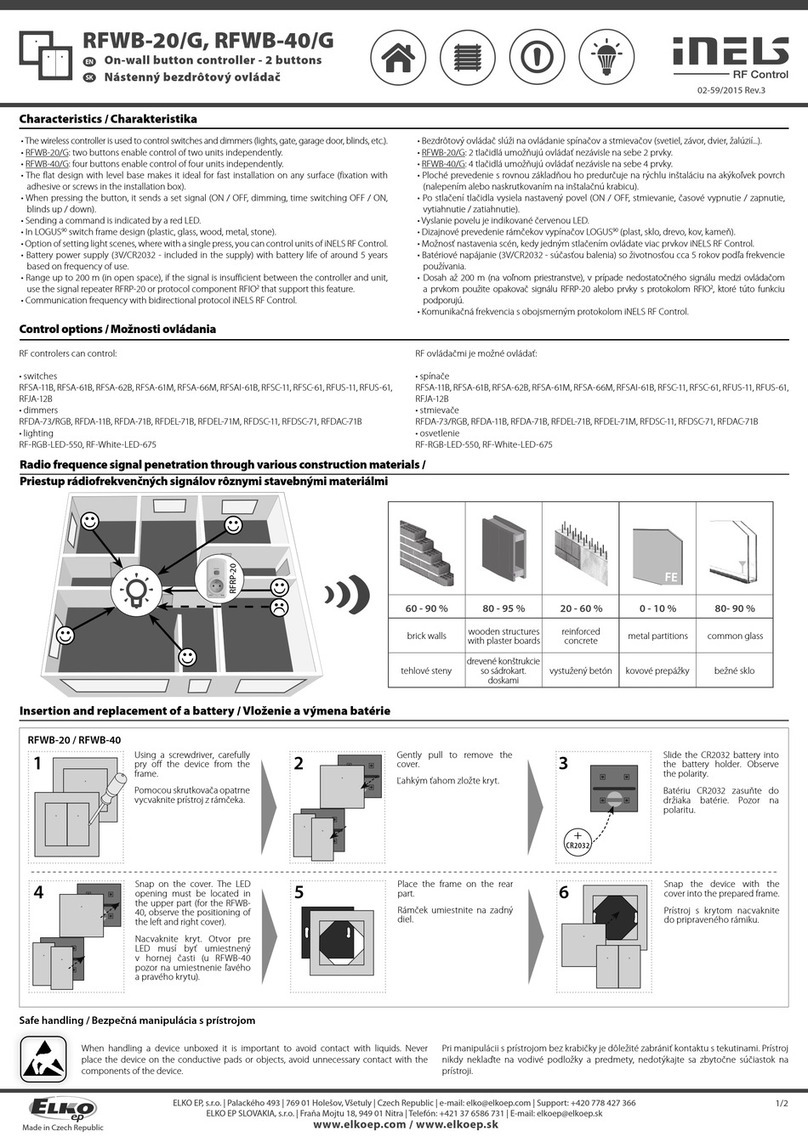 iNels RFWB-20/G User manual