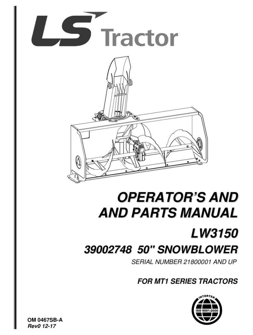 LS tractor LW3150 Operator and parts manual