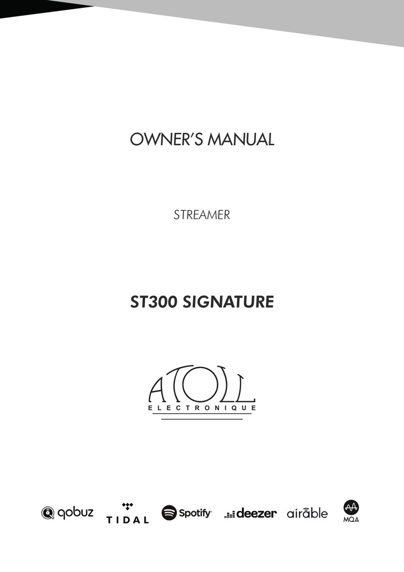 Atoll ST300 SIGNATURE User manual