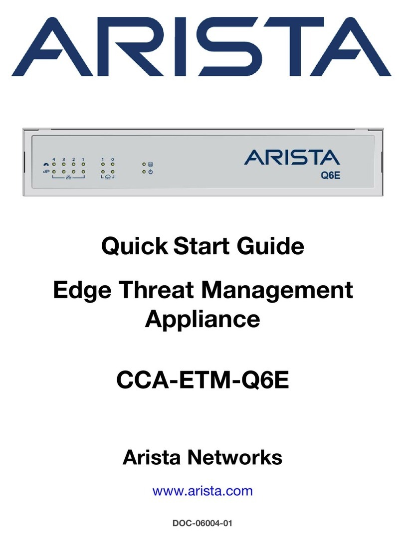 Arista CCA-ETM-Q6E User manual