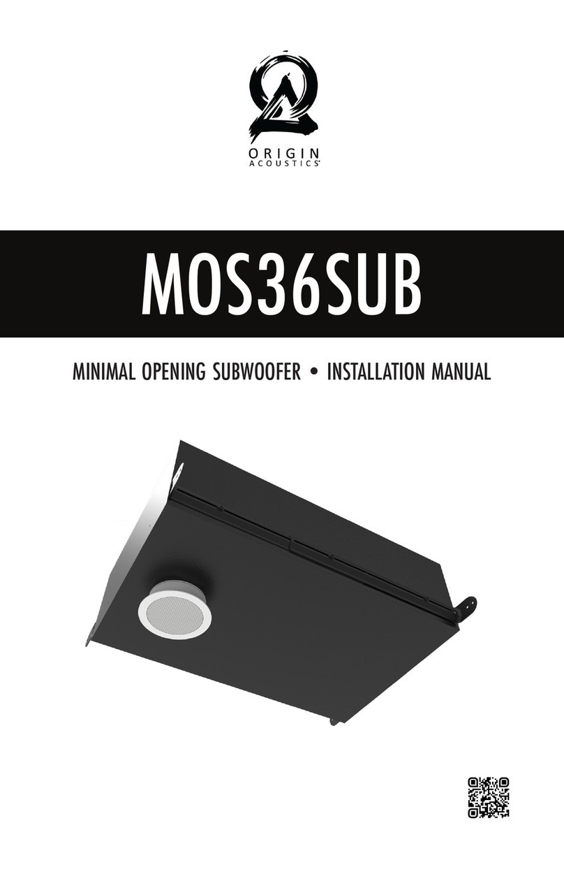 Origin Acoustics MOS36SUB User manual