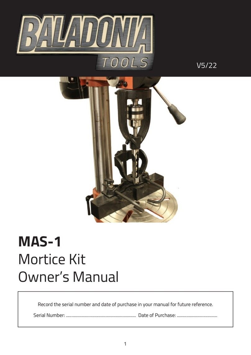 BALADONIA TOOLS MAS-1 owner's manual