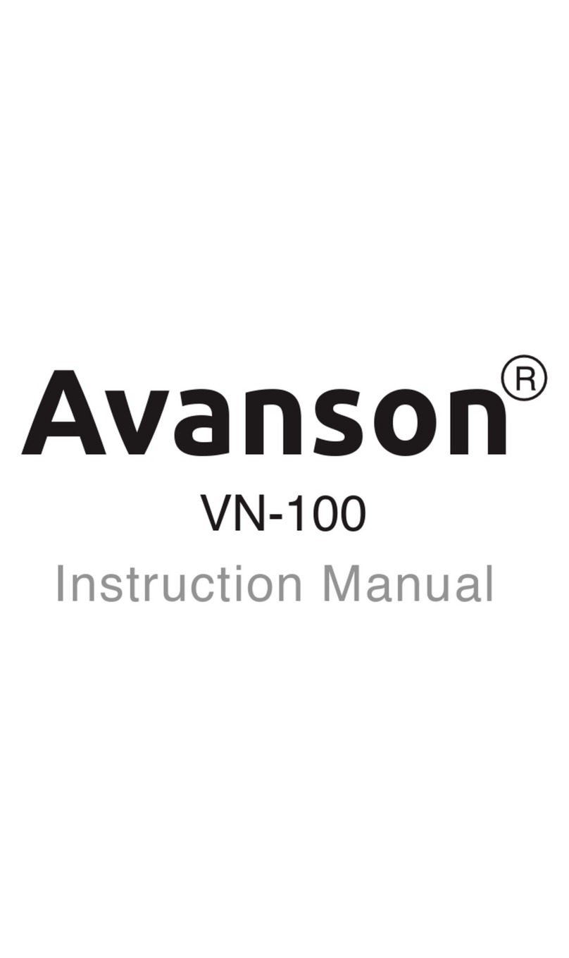 Avanson VN-100 instruction manual