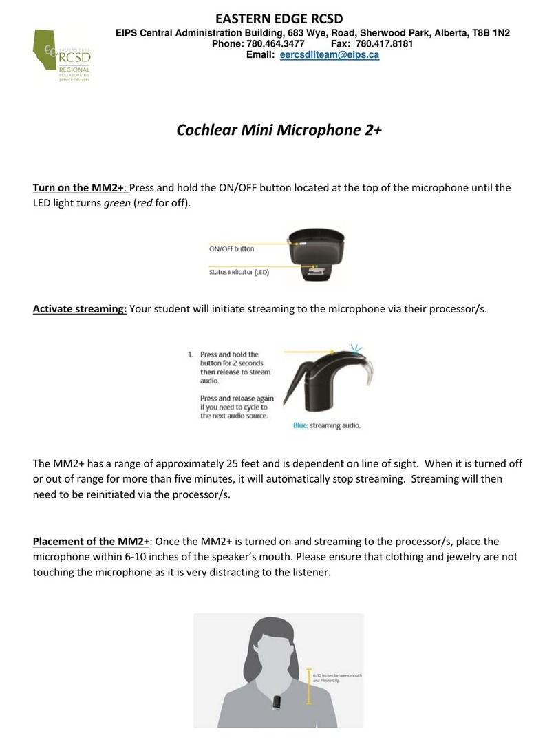 EASTERN EDGE RCSD Cochlear Mini Microphone 2+ How to use