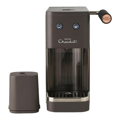 Hotel Chocolat THE PODSTER Instruction manual & warranty