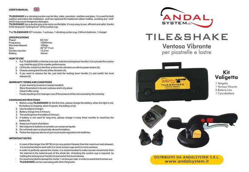 ANDAL SYSTEM TILE&SHAKE user manual
