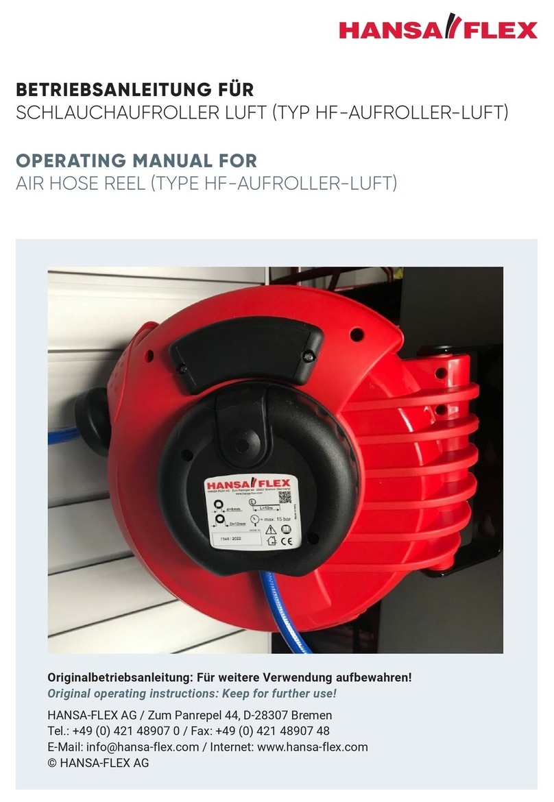 HANSA-FLEX HF-AUFROLLER-LUFT operating manual
