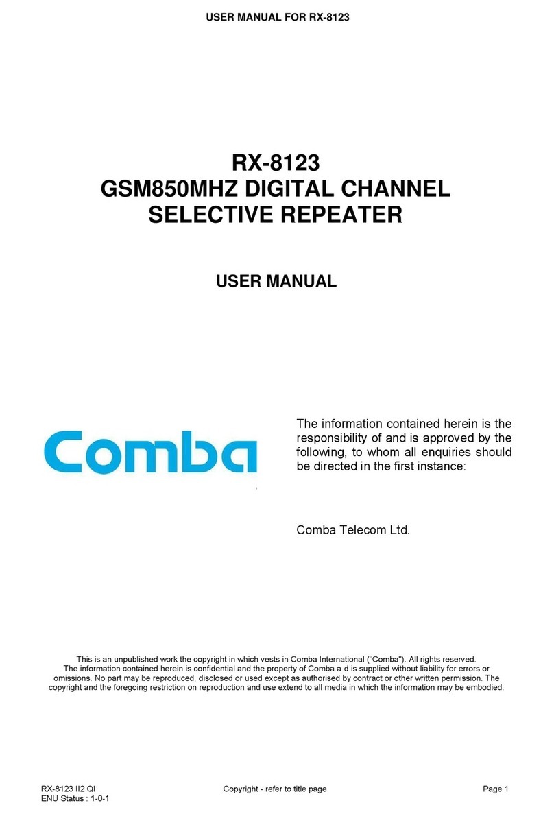 COMBA RX-8123 user manual
