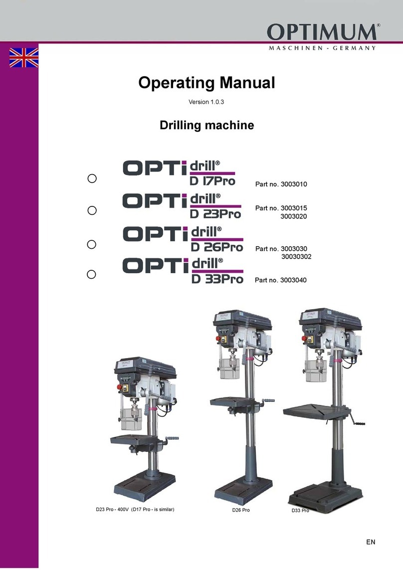 Optimum OPTI drill D 17Pro operating manual