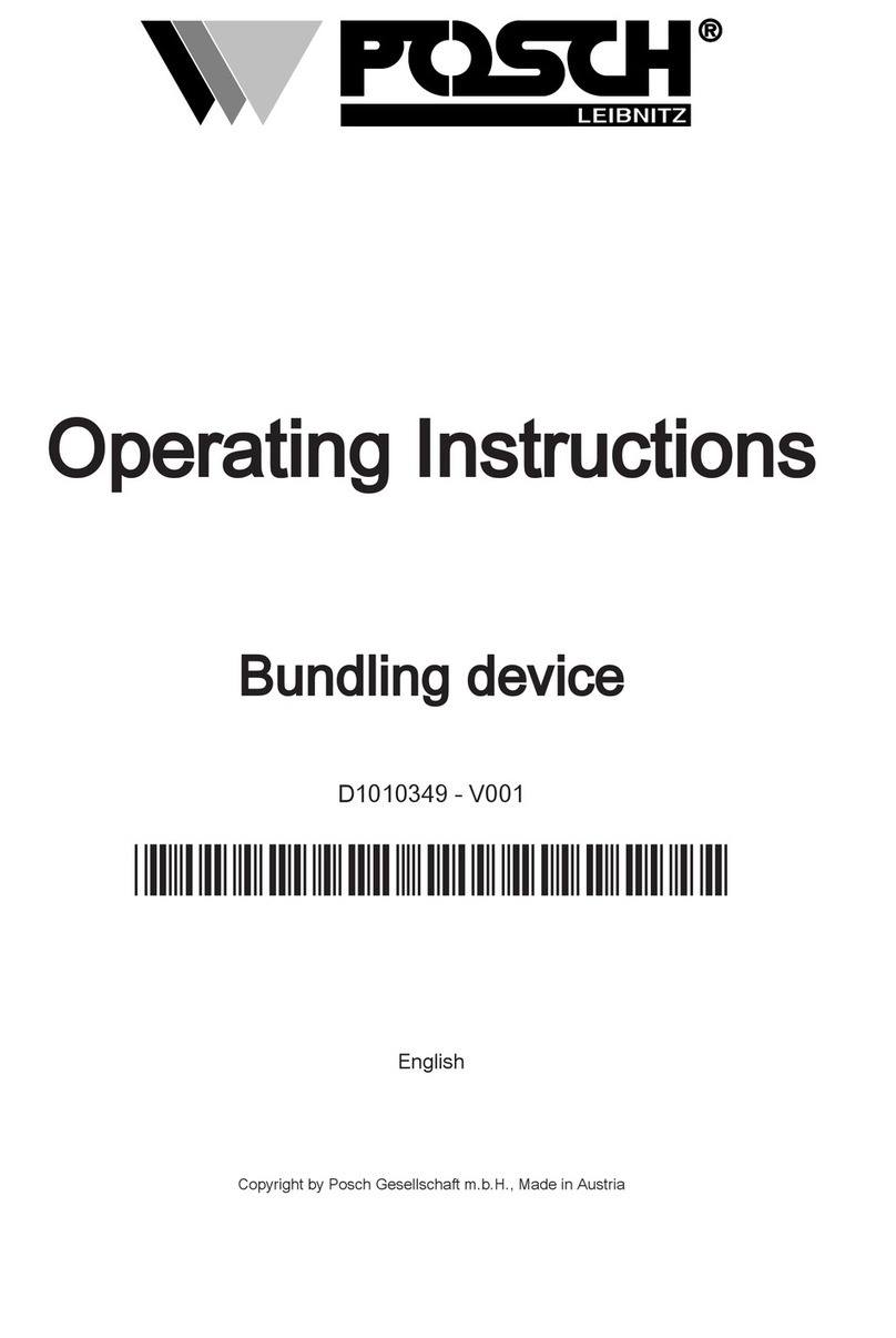 Posch M7200 operating instructions