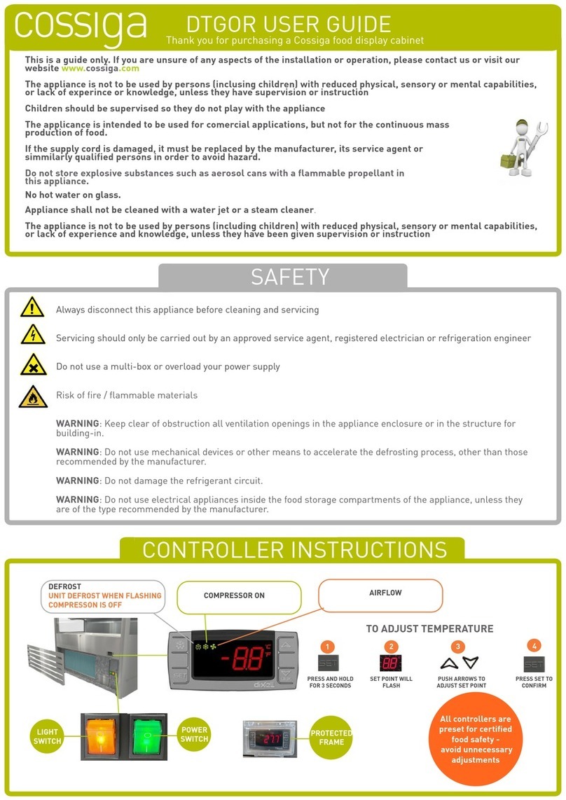 Cossiga DTGOR Series User manual