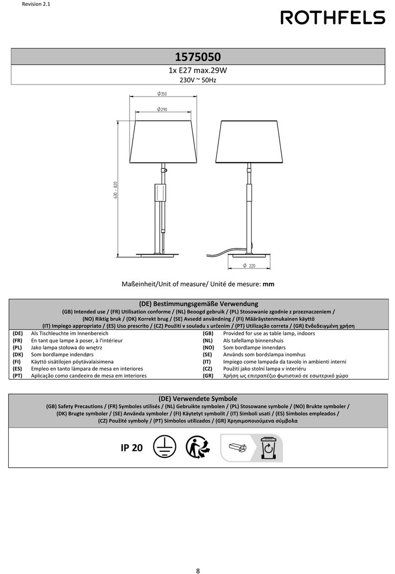 ROTHFELS 1575050 quick start guide