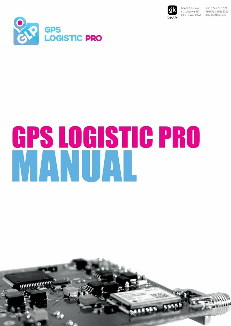 geotik GPS LOGISTIC PRO manual