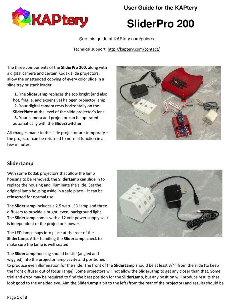 KAPtery SliderPro 200 User manual