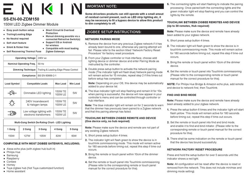 ENKIN SS-EN-00-ZDM150 User manual
