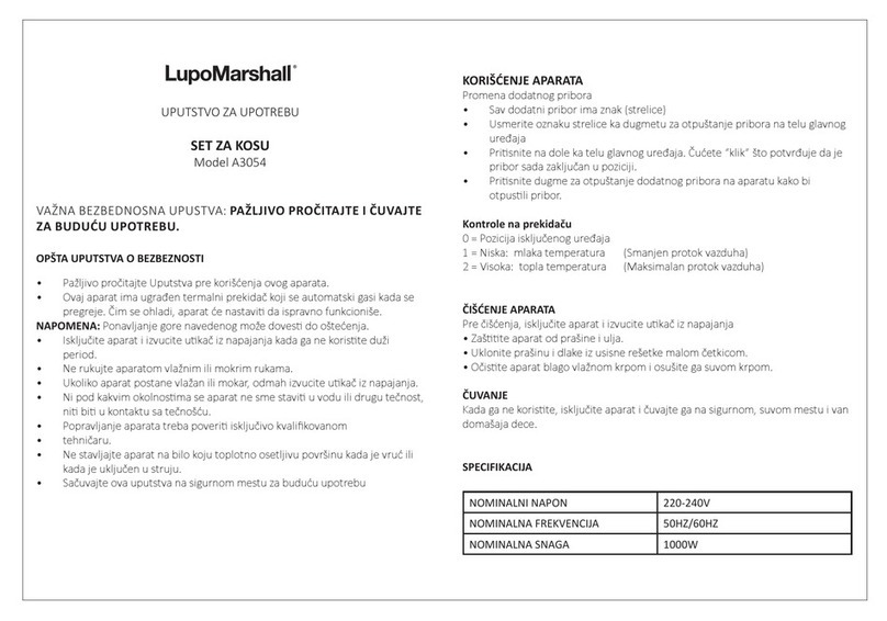 LupoMarshall A3054 instruction manual
