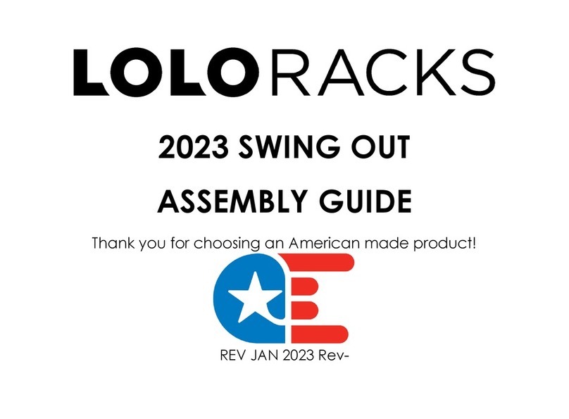 LOLO RACKS SWING OUT 2023 Assembly guide