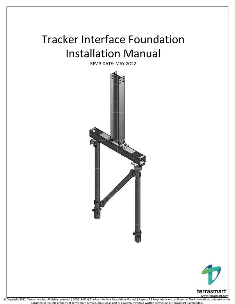 Terrasmart Tracker Interface Foundation installation manual