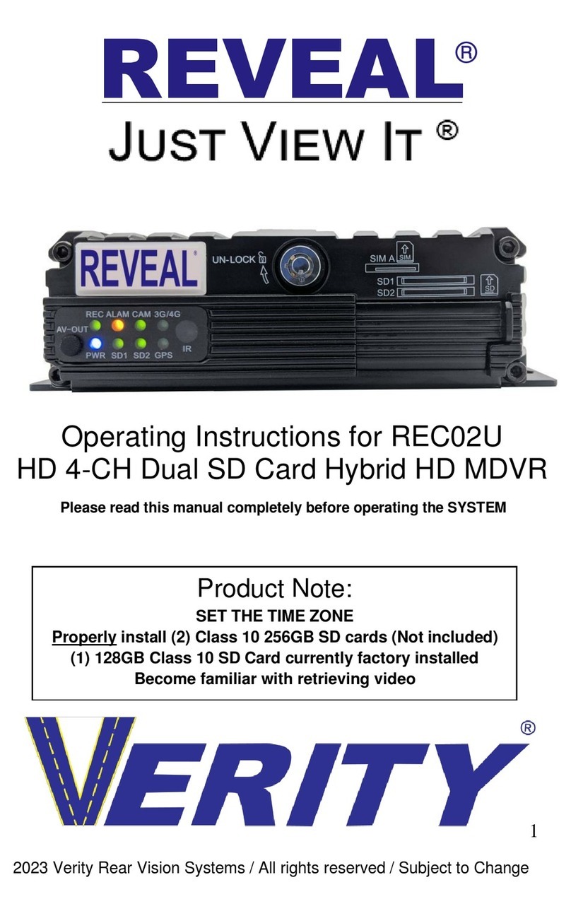 Verity Audio Reveal REC02U User manual