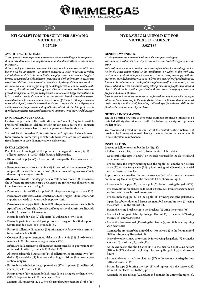 Immergas 3.027189 quick start guide