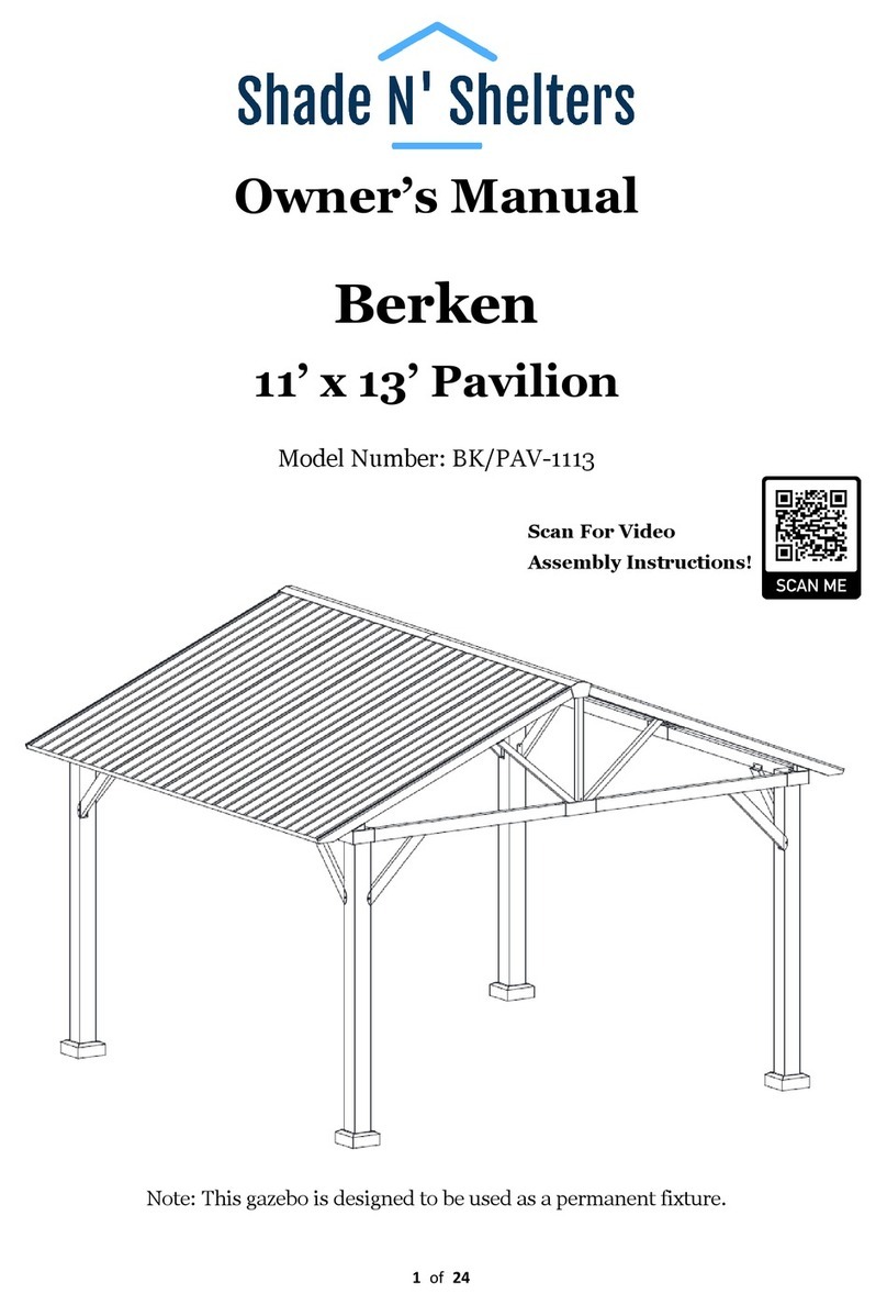 Shade N' Shelters Berken User manual