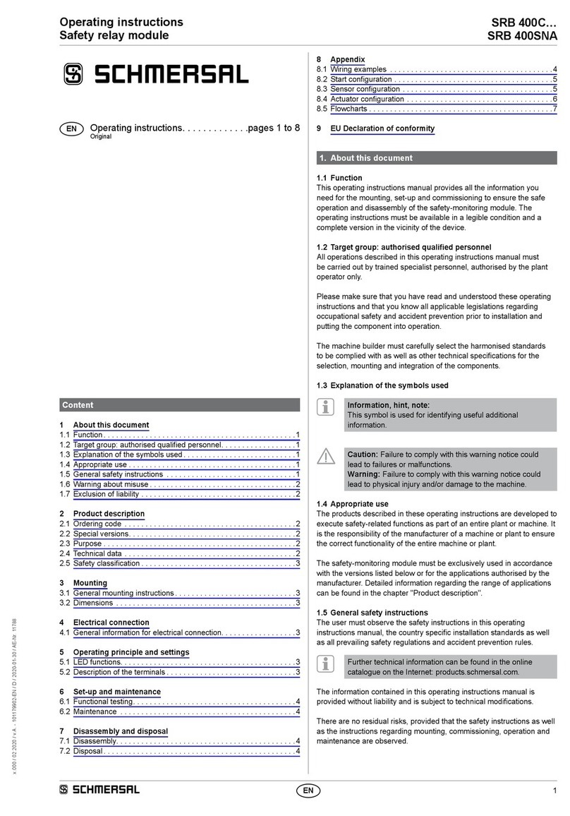 schmersal SRB 400C operating instructions