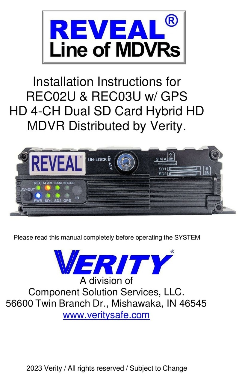 Verity Audio Reveal REC02U installation instructions