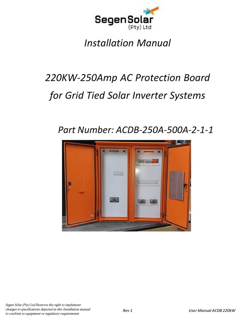 Segen Solar ACDB-250A-500A-2-1-1 installation manual